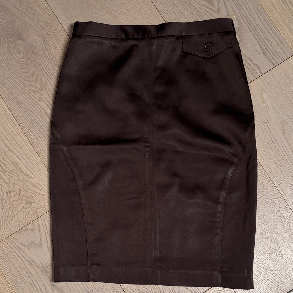BCBGMaxAzria Dark Brown Pencil Skirt